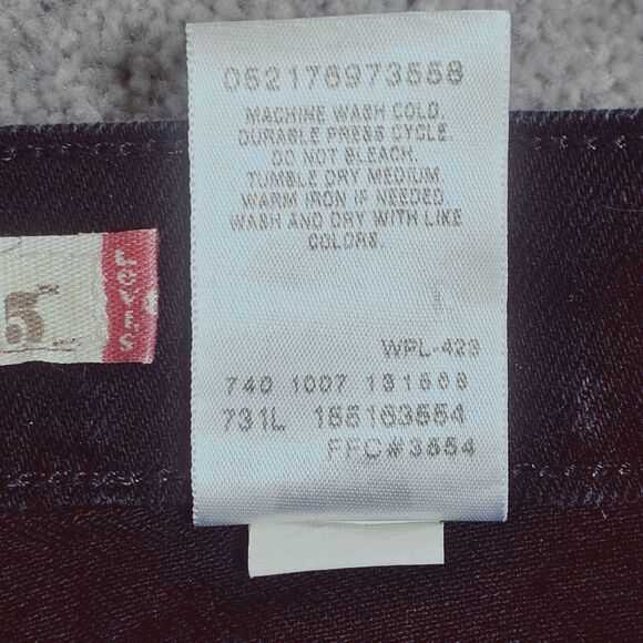 Levis 515 Jeans Women's 12M Black Classic Bootcut Mid Rise Throwback Style Y2K - Picture 4 of 9